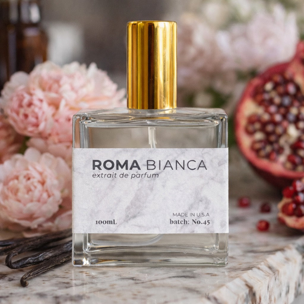 Roma Bianca No.45 Extrait de Parfum – Luxury Long-Lasting Vanilla Amber Perfume