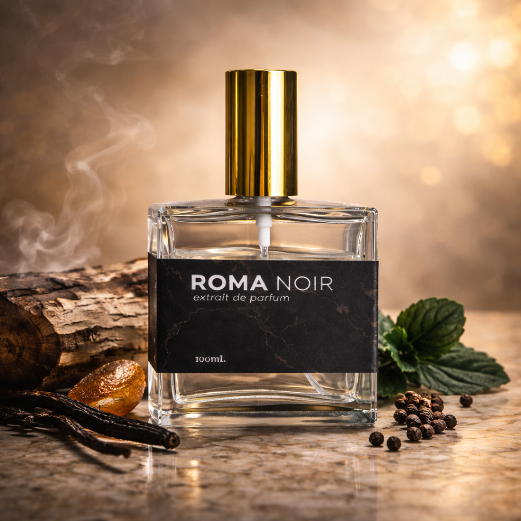 Roma Noir No.47 Extrait de Parfum – Luxury Long-Lasting Men's Fragrance with Bold, Sophisticated Notes | Roma Parfum