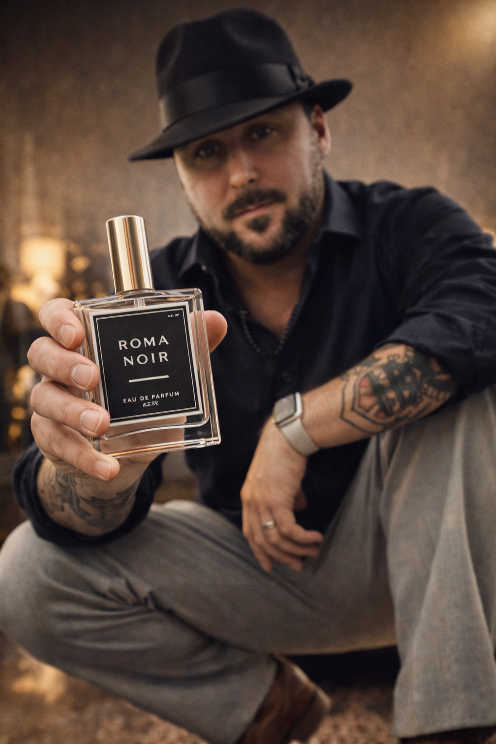 Roma Noir No.47 Extrait de Parfum Men's Luxury Fragrance