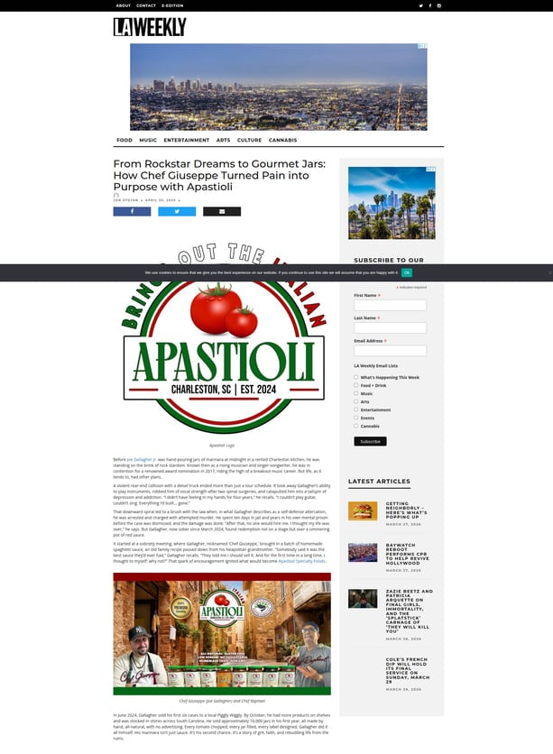 LA Weekly — Roma Parfum press feature